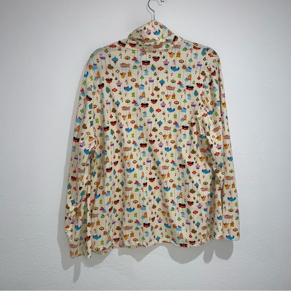 Disney Mickey Mouse dumbo Minnie Mouse mock neck long sleeve top size 2XL yellow - Picture 3 of 12